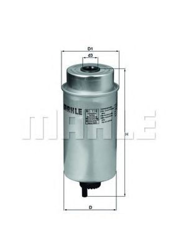 KC 116 KNECHT 78556102 - Fuel filter FORD, LTI