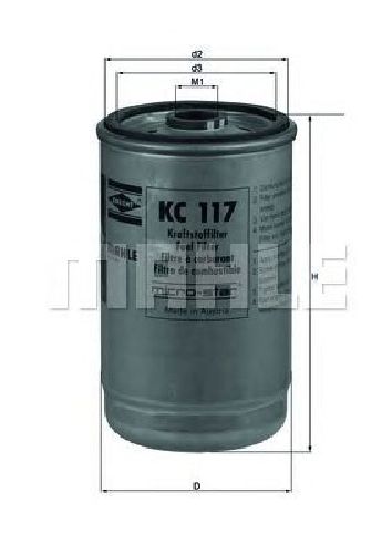 KC 117 KNECHT 78562290 - Fuel filter DAF, NEOPLAN, SOLARIS