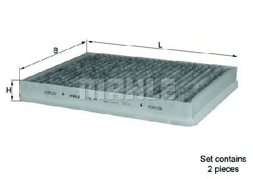 LAK 44 KNECHT 76888887 - Filter, interior air