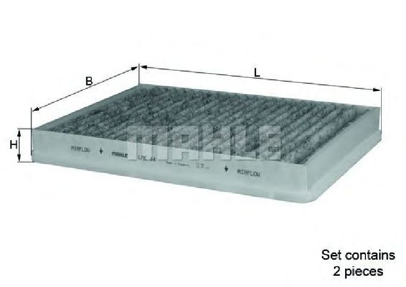 LAK 44 KNECHT 76888887 - Filter, interior air