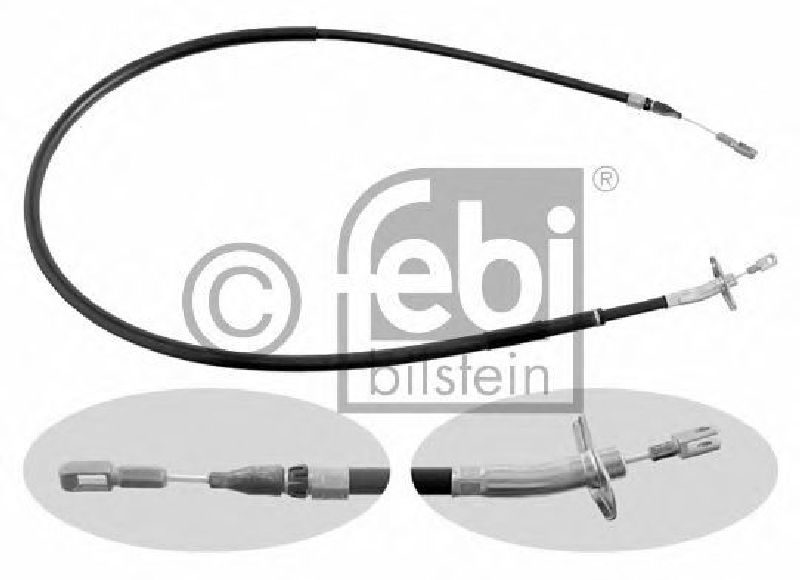 FEBI BILSTEIN 09500 - Cable, parking brake Left Rear MERCEDES-BENZ