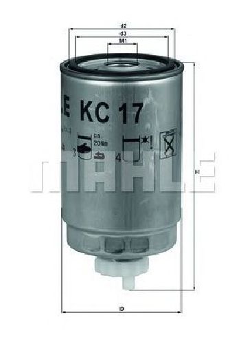 KC 17D KNECHT 70525828 - Fuel filter FIAT, NEOPLAN, DEUTZ-FAHR, FENDT, AEBI, CASE IH
