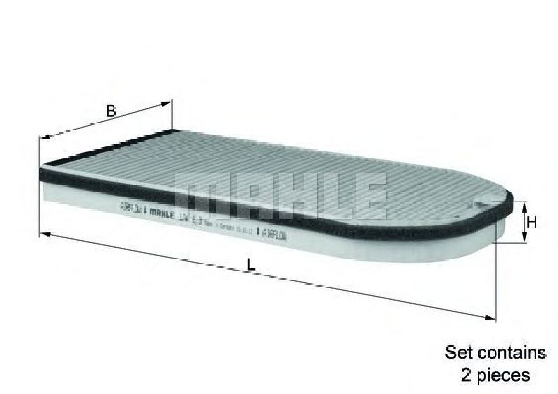 LAK 613/S KNECHT 70567940 - Filter, interior air