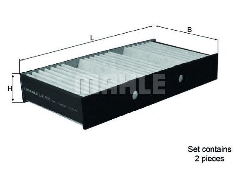 LAK 878/S KNECHT 70592593 - Filter, interior air MERCEDES-BENZ