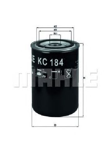 KC 184 KNECHT 76817423 - Fuel filter SCANIA