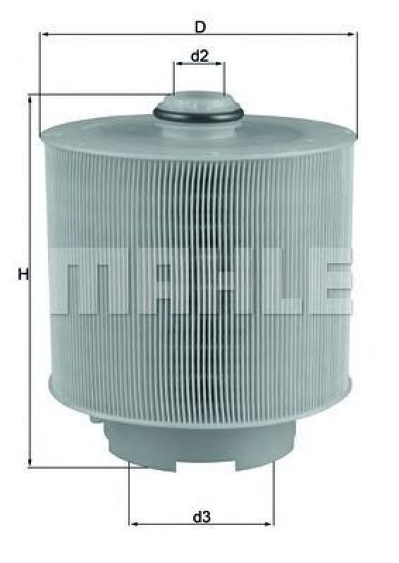 LX 1006/2D KNECHT 76886741 - Air Filter AUDI