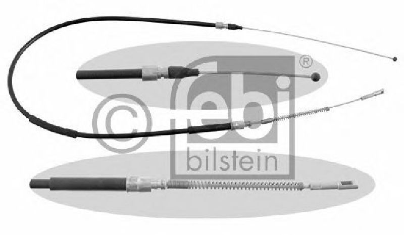 FEBI BILSTEIN 10592 - Cable, parking brake Left Rear | Right Rear