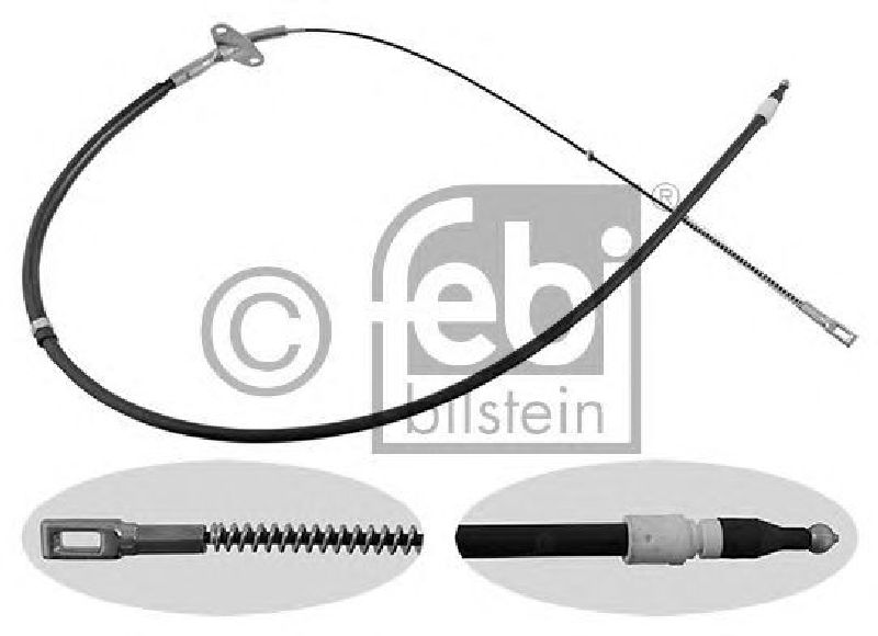FEBI BILSTEIN 10594 - Cable, parking brake Right Rear