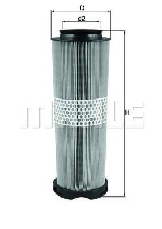 LX 1020 KNECHT 76606123 - Air Filter MERCEDES-BENZ