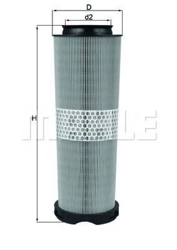 LX 1020/1 KNECHT 76630420 - Air Filter MERCEDES-BENZ