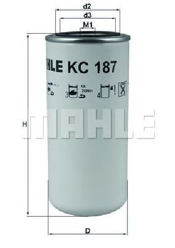 KC 187 KNECHT 76816375 - Fuel filter IVECO