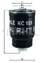 KC 189 KNECHT 76830095 - Fuel filter NISSAN