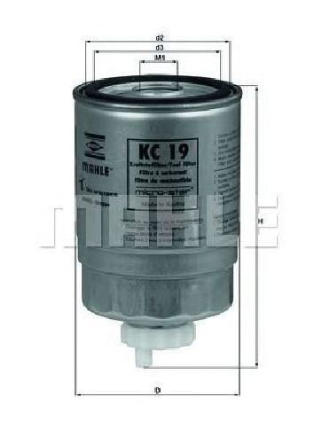 KC 19 KNECHT 77429749 - Fuel filter
