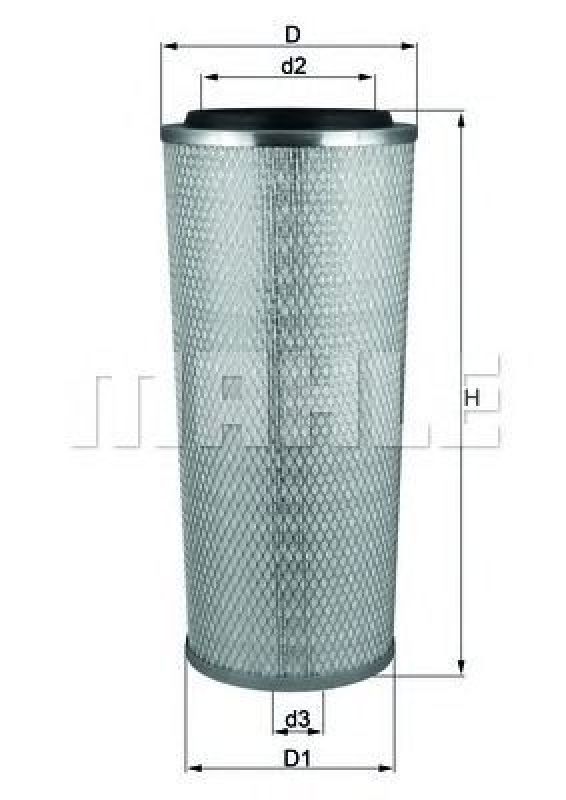 LX 1244 KNECHT 76564777 - Air Filter
