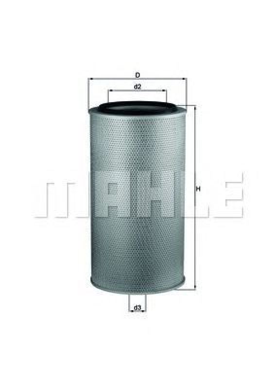 LX 1255 KNECHT 76593107 - Air Filter IVECO