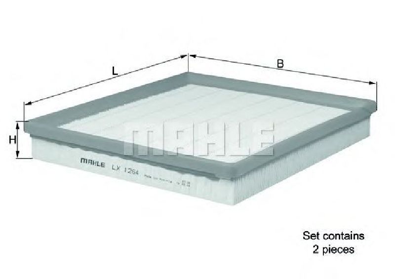 LX 1264/S KNECHT 70326159 - Air Filter MERCEDES-BENZ