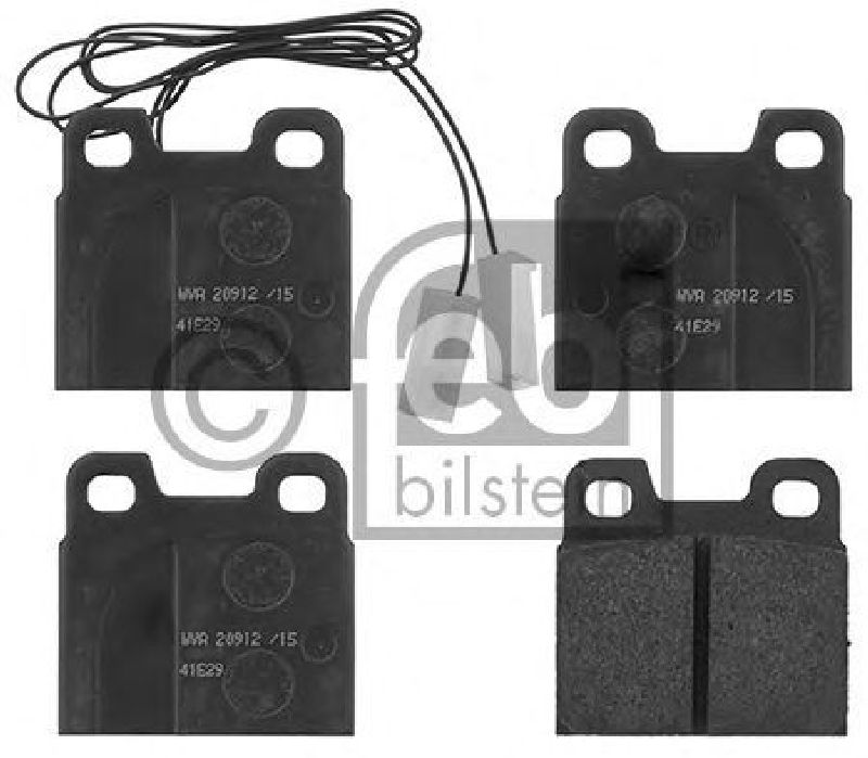 FEBI BILSTEIN 116001 - Brake Pad Set, disc brake Rear Axle