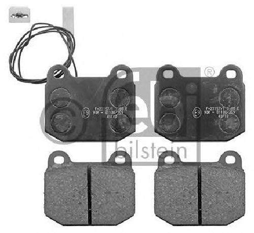 FEBI BILSTEIN 116007 - Brake Pad Set, disc brake Front Axle