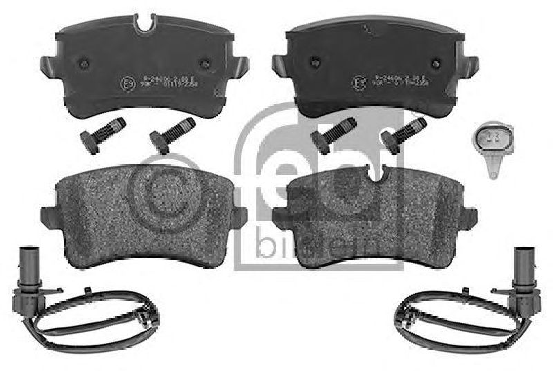 FEBI BILSTEIN 116016 - Brake Pad Set, disc brake Rear Axle AUDI