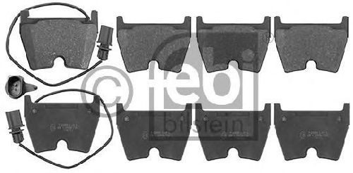 FEBI BILSTEIN 116024 - Brake Pad Set, disc brake Front Axle AUDI