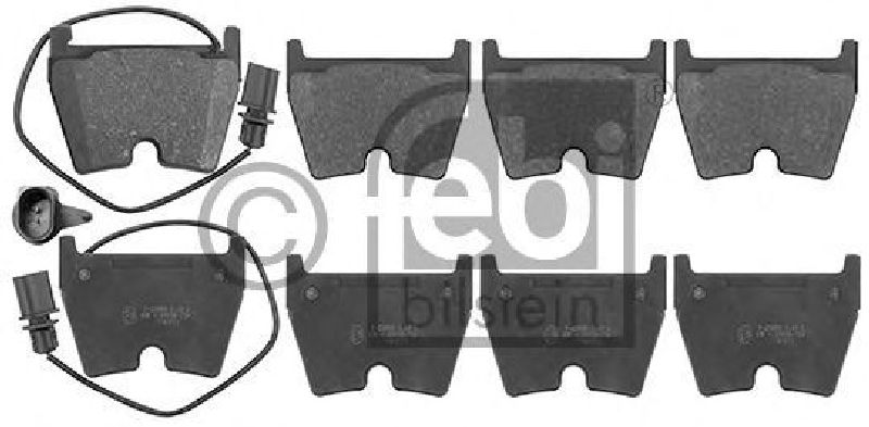 FEBI BILSTEIN 116024 - Brake Pad Set, disc brake Front Axle AUDI