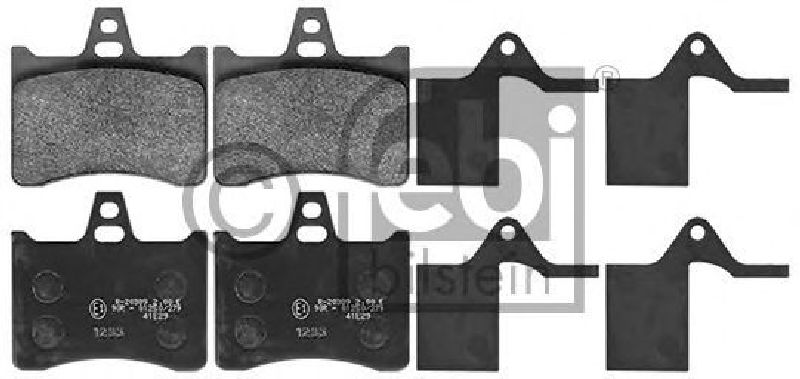 FEBI BILSTEIN 116035 - Brake Pad Set, disc brake Rear Axle