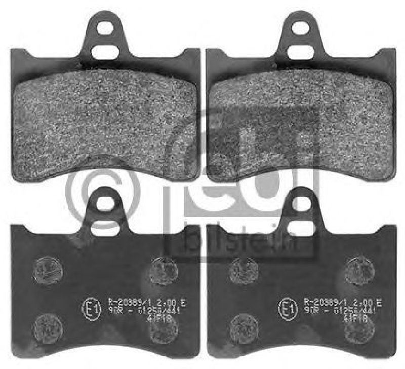 FEBI BILSTEIN 116036 - Brake Pad Set, disc brake Rear Axle