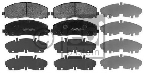 FEBI BILSTEIN 116061 - Brake Pad Set, disc brake Front Axle FIAT