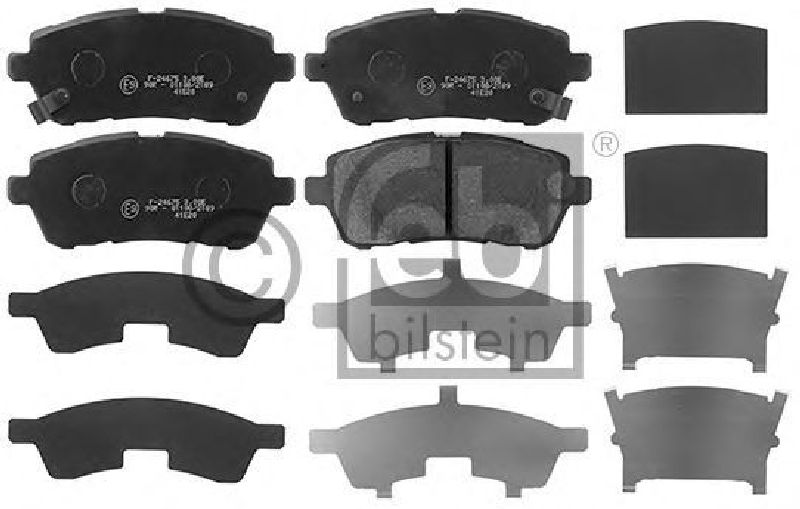 FEBI BILSTEIN 116068 - Brake Pad Set, disc brake Front Axle FORD