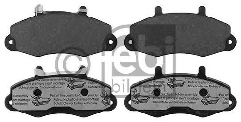 FEBI BILSTEIN 116069 - Brake Pad Set, disc brake Front Axle