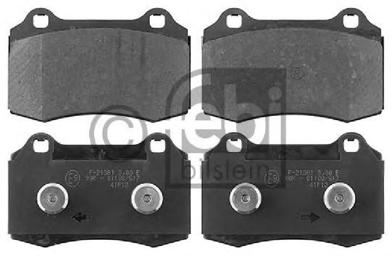 FEBI BILSTEIN 116079 - Brake Pad Set, disc brake Front Axle