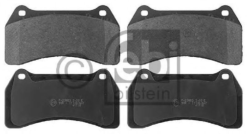 FEBI BILSTEIN 116091 - Brake Pad Set, disc brake Front Axle