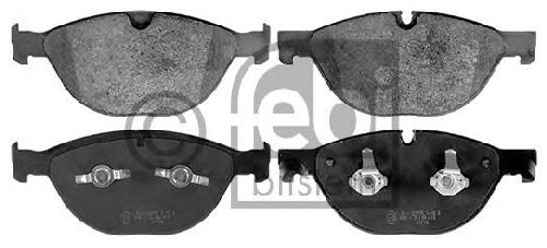 FEBI BILSTEIN 116092 - Brake Pad Set, disc brake Front Axle JAGUAR