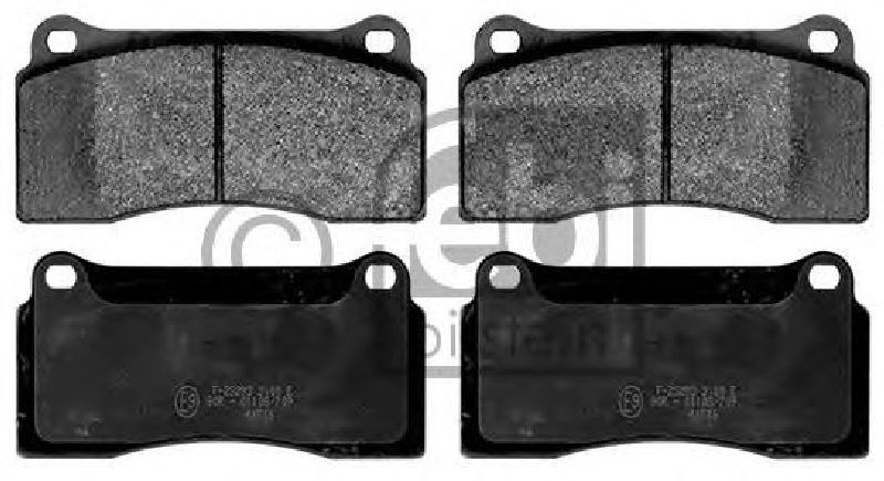 FEBI BILSTEIN 116094 - Brake Pad Set, disc brake Front Axle