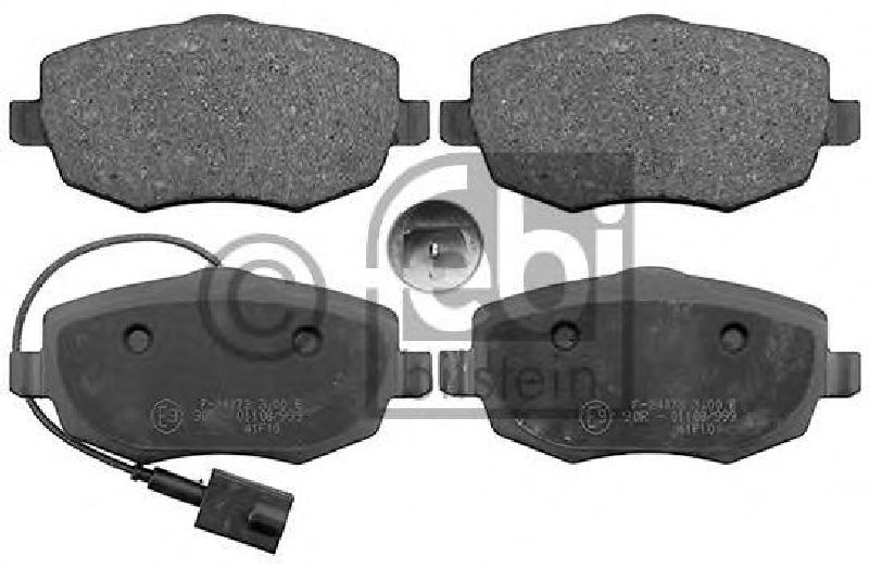FEBI BILSTEIN 116097 - Brake Pad Set, disc brake Front Axle
