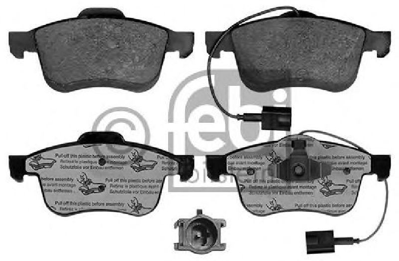 FEBI BILSTEIN 116104 - Brake Pad Set, disc brake Front Axle LANCIA