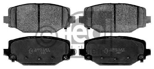 FEBI BILSTEIN 116111 - Brake Pad Set, disc brake Rear Axle LANCIA