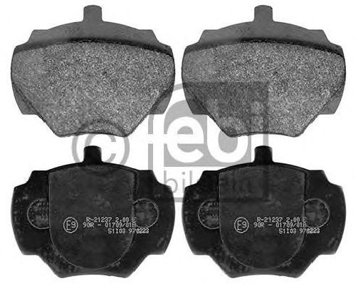 FEBI BILSTEIN 116116 - Brake Pad Set, disc brake Rear Axle