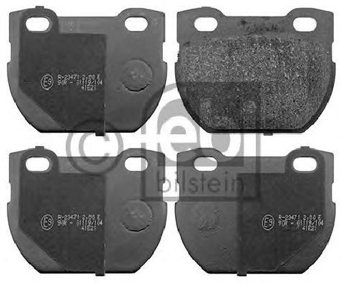 FEBI BILSTEIN 116117 - Brake Pad Set, disc brake Rear Axle LAND ROVER