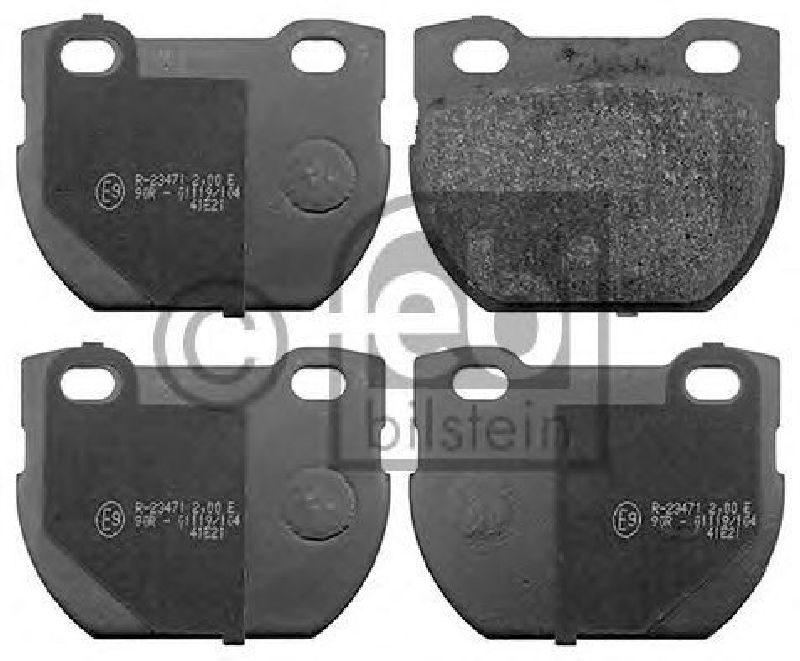 FEBI BILSTEIN 116117 - Brake Pad Set, disc brake Rear Axle LAND ROVER