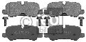 FEBI BILSTEIN 116118 - Brake Pad Set, disc brake Rear Axle LAND ROVER