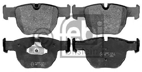 FEBI BILSTEIN 116121 - Brake Pad Set, disc brake Front Axle LAND ROVER