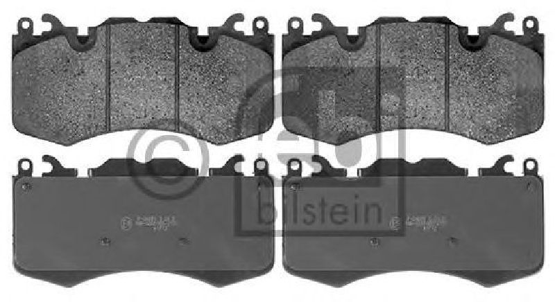 FEBI BILSTEIN 116126 - Brake Pad Set, disc brake Front Axle LAND ROVER