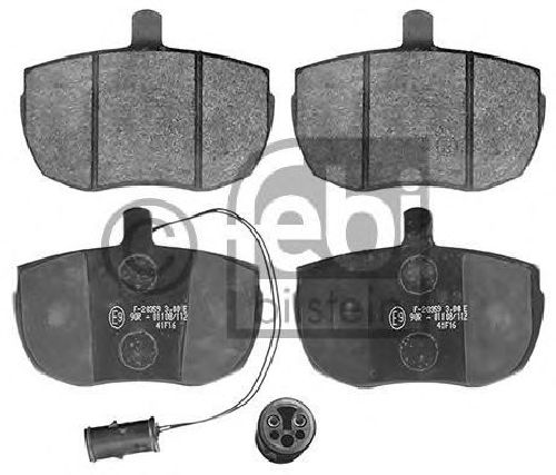 FEBI BILSTEIN 116127 - Brake Pad Set, disc brake Front Axle