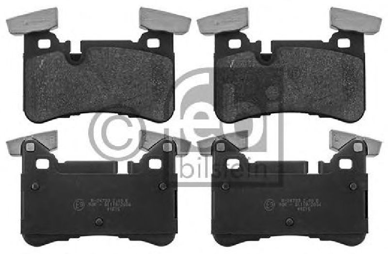 FEBI BILSTEIN 116132 - Brake Pad Set, disc brake Rear Axle MERCEDES-BENZ