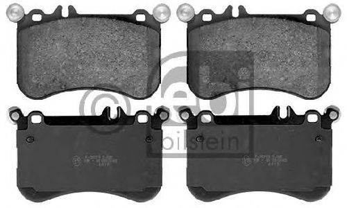 FEBI BILSTEIN 116134 - Brake Pad Set, disc brake Front Axle MERCEDES-BENZ