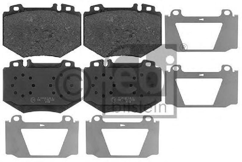 FEBI BILSTEIN 116137 - Brake Pad Set, disc brake Front Axle