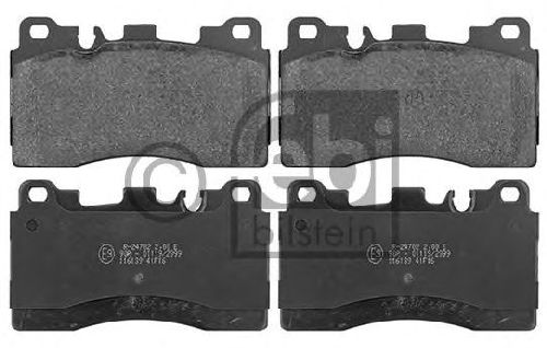 FEBI BILSTEIN 116139 - Brake Pad Set, disc brake Rear Axle MERCEDES-BENZ