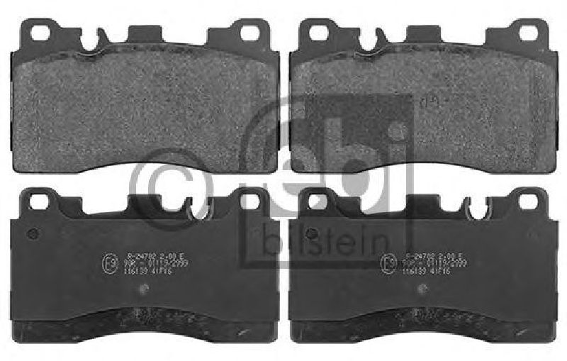 FEBI BILSTEIN 116139 - Brake Pad Set, disc brake Rear Axle MERCEDES-BENZ