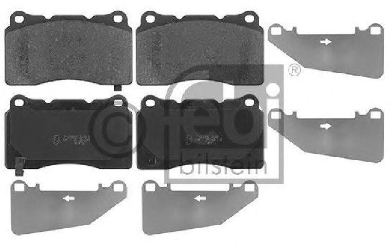 FEBI BILSTEIN 116151 - Brake Pad Set, disc brake Front Axle SAAB, OPEL, VAUXHALL